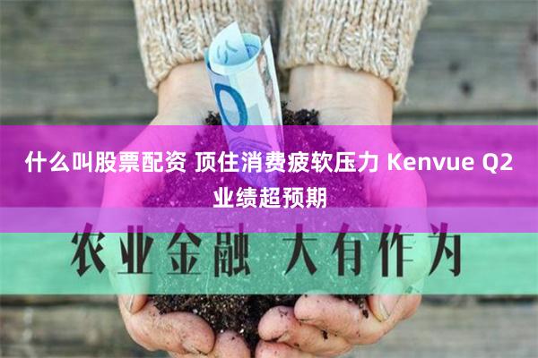 什么叫股票配资 顶住消费疲软压力 Kenvue Q2业绩超预期